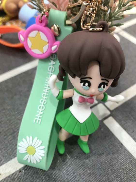 Cartoon silicone key chain pendant