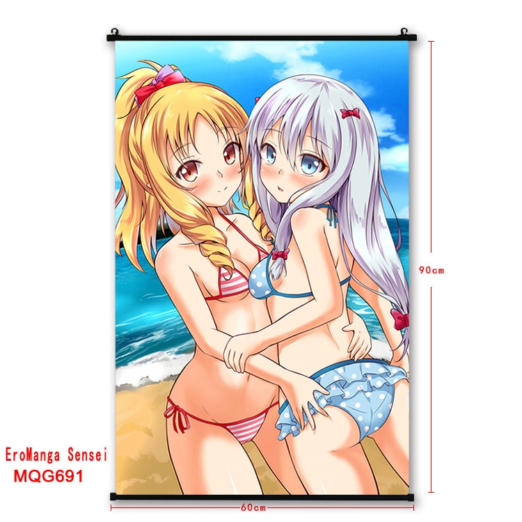 Ero Manga Sensei  plastic pole cloth painting Wall Scroll 60X90CM MQG691