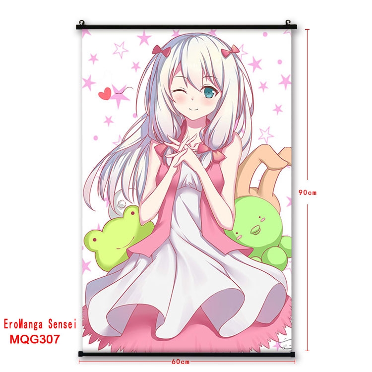 Ero Manga Sensei  plastic pole cloth painting Wall Scroll 60X90CM  MQG307