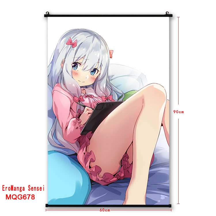 Ero Manga Sensei  plastic pole cloth painting Wall Scroll 60X90CM  MQG678