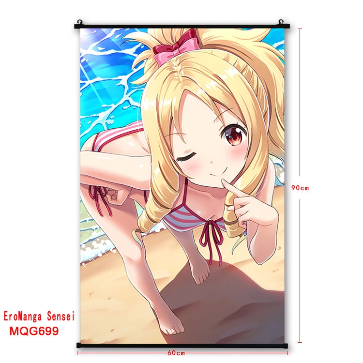 Ero Manga Sensei  plastic pole cloth painting Wall Scroll 60X90CM  MQG699