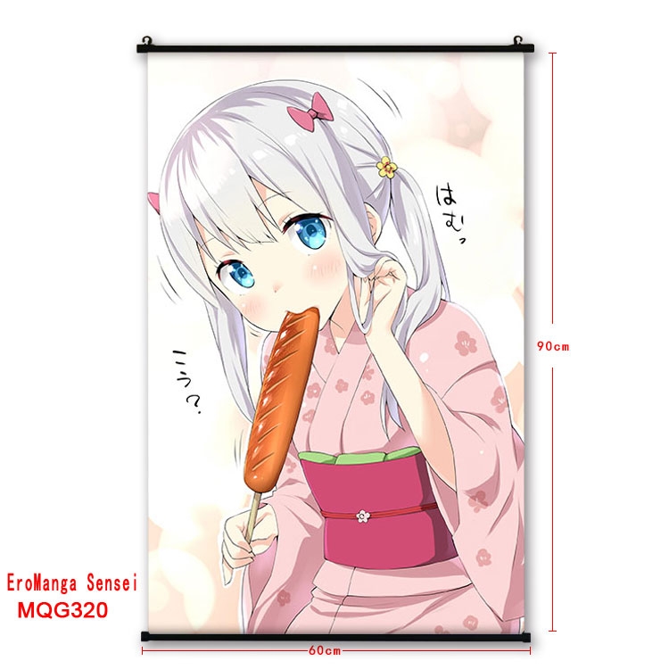 Ero Manga Sensei  plastic pole cloth painting Wall Scroll 60X90CM  MQG320