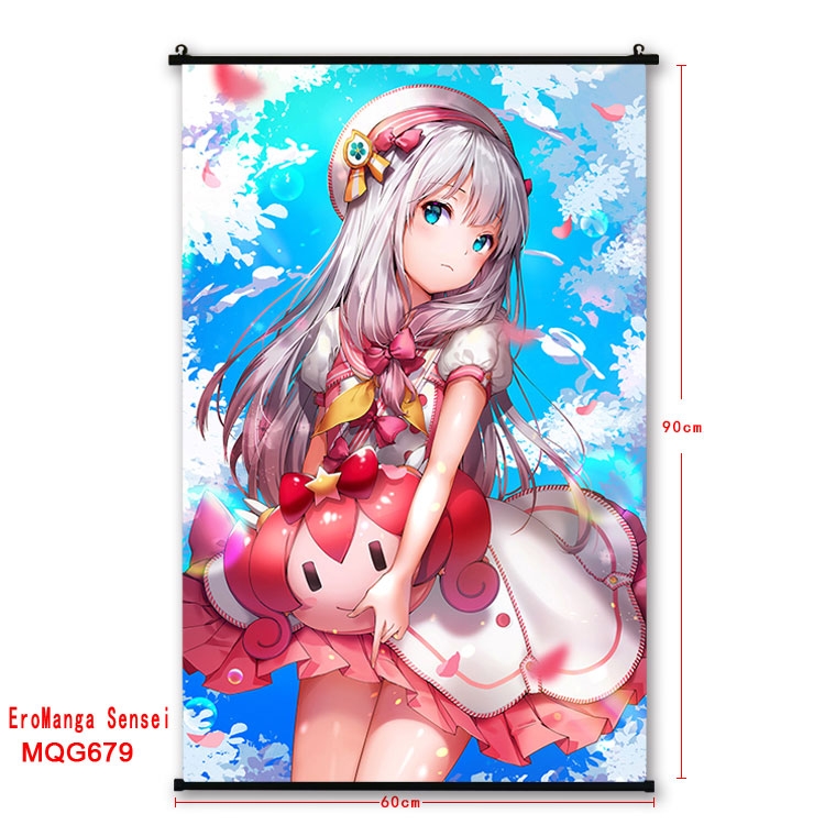 Ero Manga Sensei  plastic pole cloth painting Wall Scroll 60X90CM  MQG679