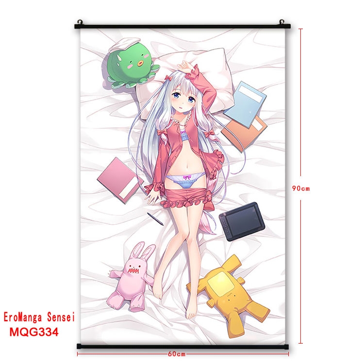 Ero Manga Sensei  plastic pole cloth painting Wall Scroll 60X90CM  MQG334