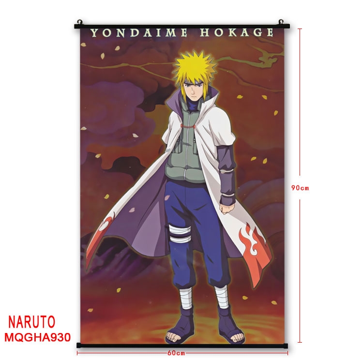 Naruto Anime plastic pole cloth painting Wall Scroll 60X90CM MQGHA930