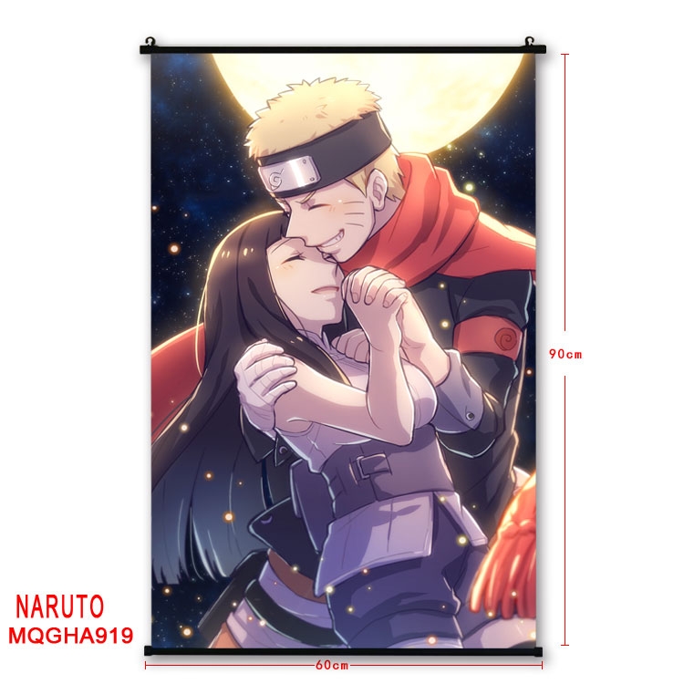 Naruto Anime plastic pole cloth painting Wall Scroll 60X90CM MQGHA919