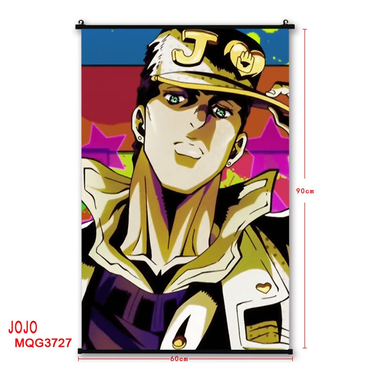 JoJos Bizarre Adventure Anime plastic pole cloth painting Wall Scroll 60X90CM  MQG3721