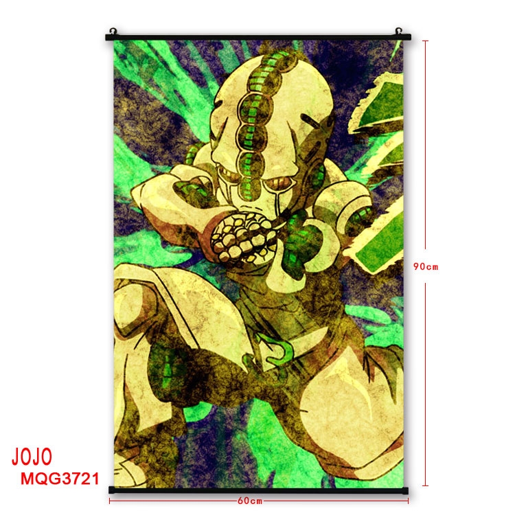 JoJos Bizarre Adventure Anime plastic pole cloth painting Wall Scroll 60X90CM  MQG3721