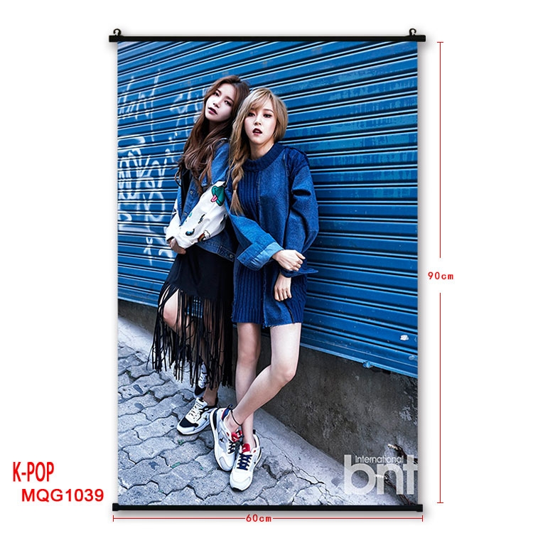 K-POP Anime plastic pole cloth painting Wall Scroll 60X90CM MQG1039