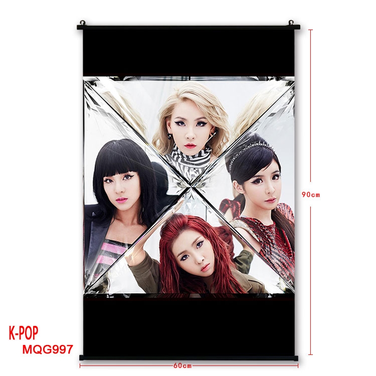 K-POP Anime plastic pole cloth painting Wall Scroll 60X90CM MQG997