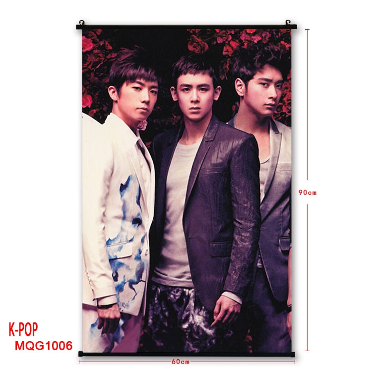 K-POP Anime plastic pole cloth painting Wall Scroll 60X90CM MQG997