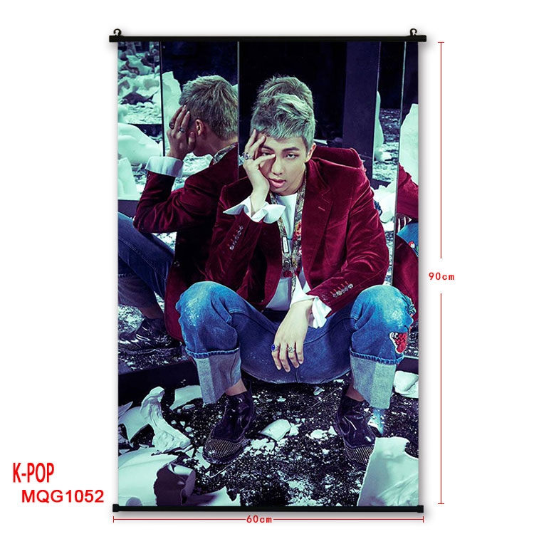 K-POP Anime plastic pole cloth painting Wall Scroll 60X90CM MQG1052