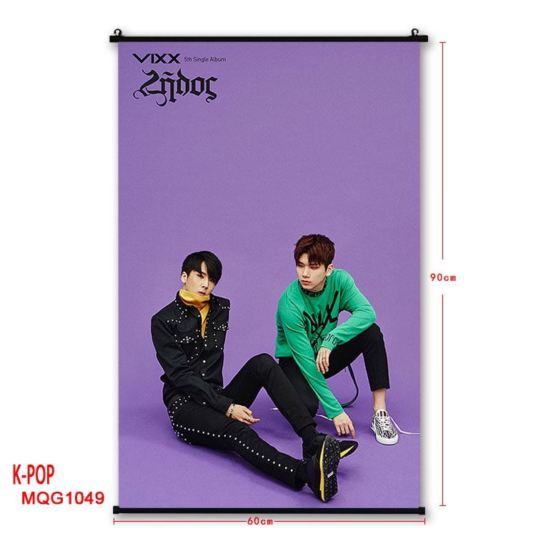 K-POP Anime plastic pole cloth painting Wall Scroll 60X90CM MQG1049