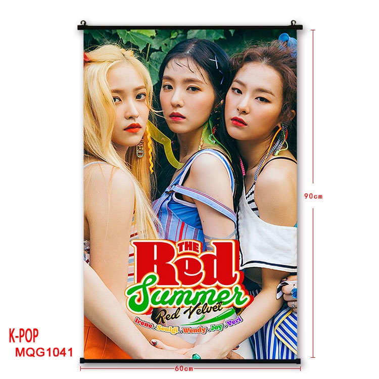 K-POP Anime plastic pole cloth painting Wall Scroll 60X90CM MQG1041