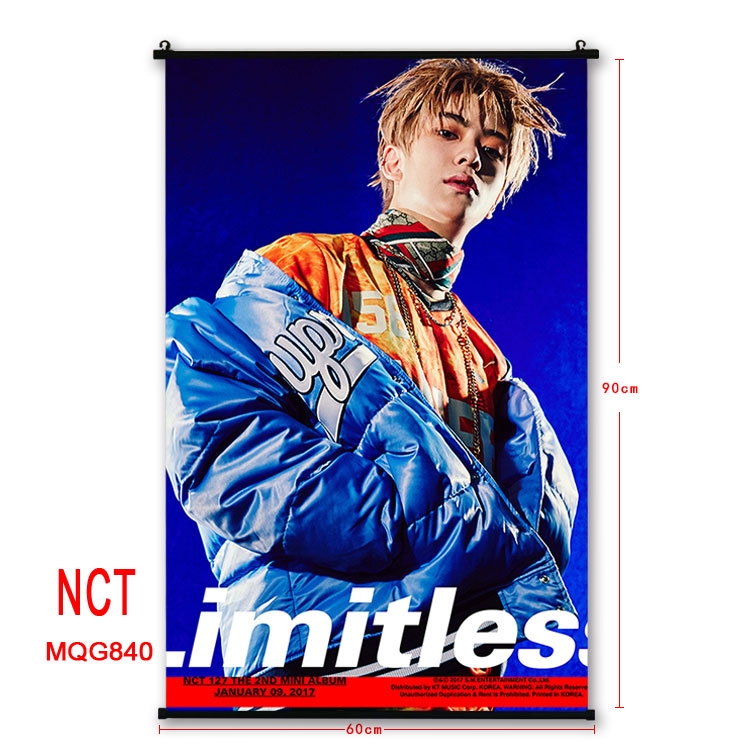 NCT  Music  plastic pole cloth painting Wall Scroll 60X90CM MQG840