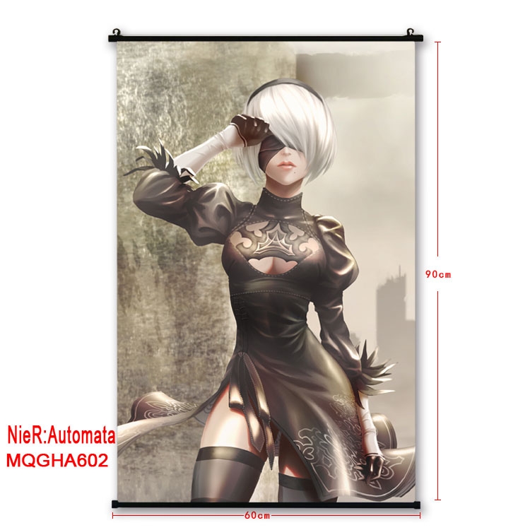 Nier:Automata Anime plastic pole cloth painting Wall Scroll 60X90CM MQGHA602