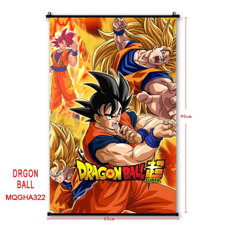 DRAGON BALL Anime plastic pole cloth painting Wall Scroll 60X90CM MQGHA322
