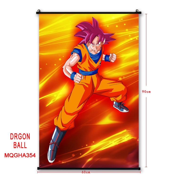 DRAGON BALL Anime plastic pole cloth painting Wall Scroll 60X90CM MQGHA354