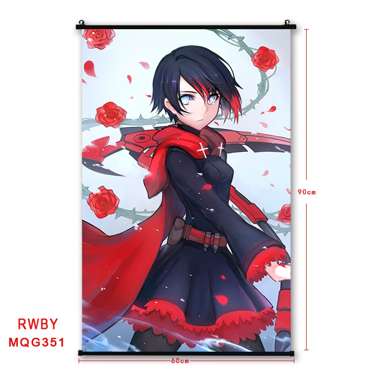 RWBY Anime plastic pole cloth painting Wall Scroll 60X90CM MQG351