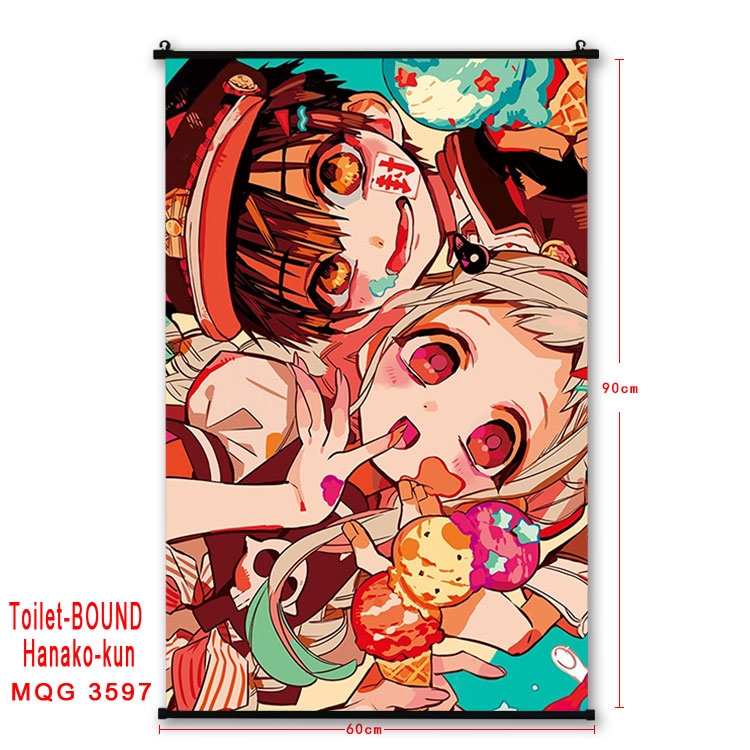 Toilet-bound Hanako-kun Anime plastic pole cloth painting Wall Scroll 60X90CM  MQG3597