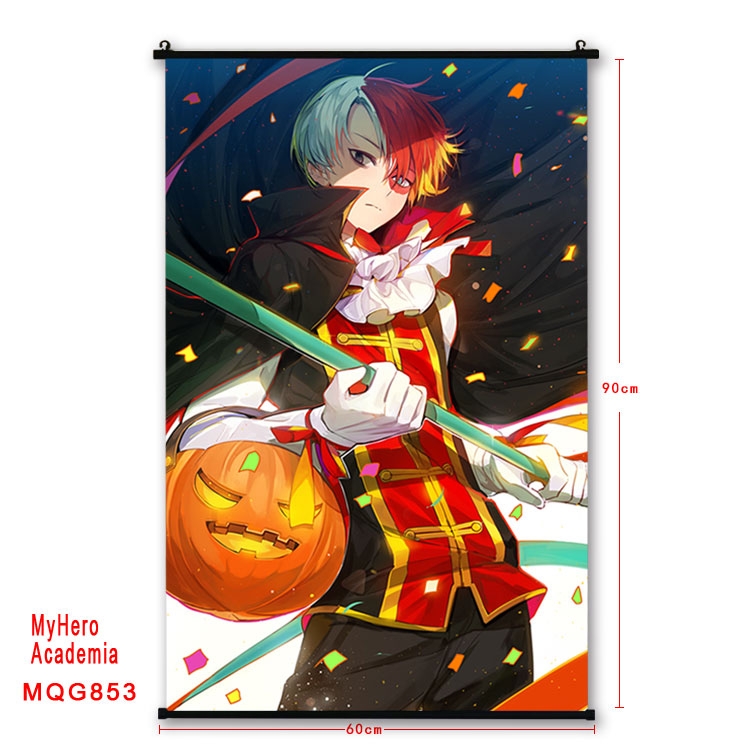 My Hero Academia Anime plastic pole cloth painting Wall Scroll 60X90CM  MQG853