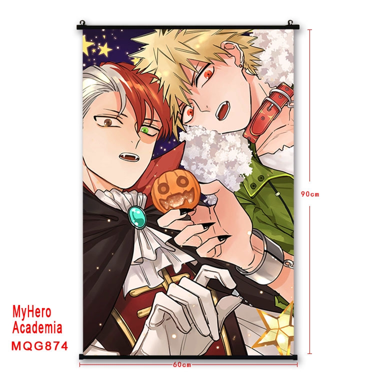 My Hero Academia Anime plastic pole cloth painting Wall Scroll 60X90CM  MQG874