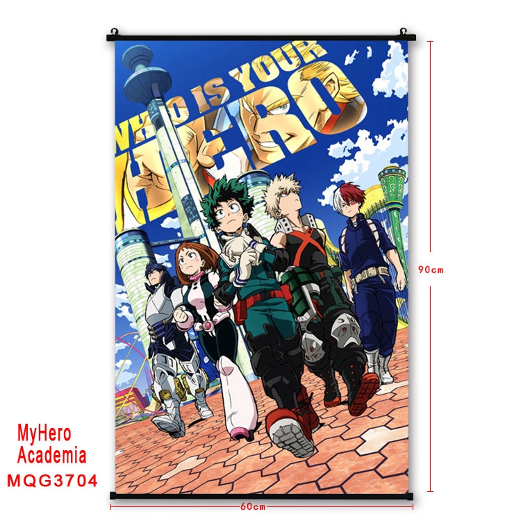 My Hero Academia Anime plastic pole cloth painting Wall Scroll 60X90CM  院 MQG-3704