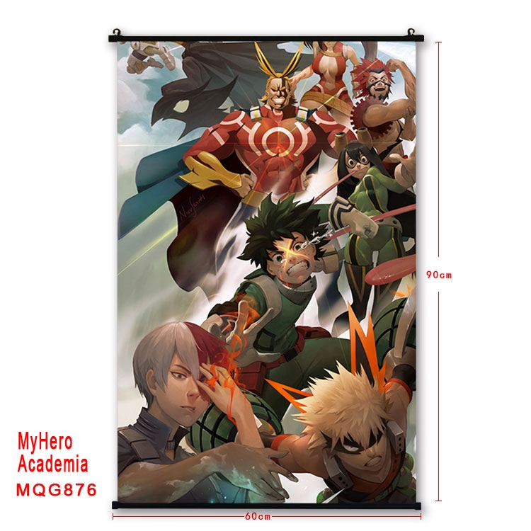 My Hero Academia Anime plastic pole cloth painting Wall Scroll 60X90CM  MQG876