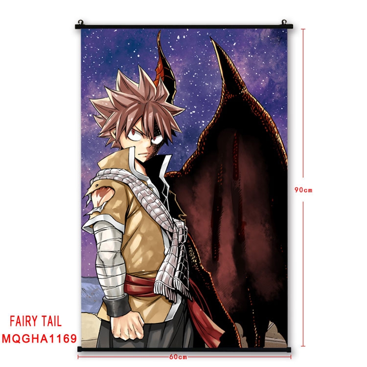 Fairy tail Anime plastic pole cloth painting Wall Scroll 60X90CM  MQGHA1169