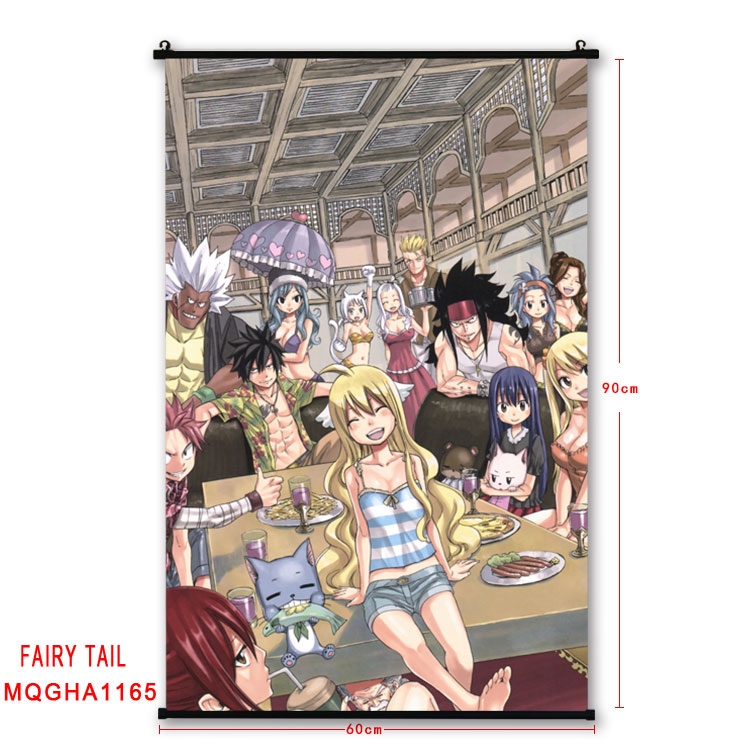 Fairy tail Anime plastic pole cloth painting Wall Scroll 60X90CM  MQGHA1165