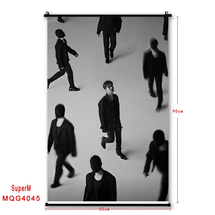 Super M  Celebrity plastic pole cloth painting Wall Scroll 60X90CM   MQG4045