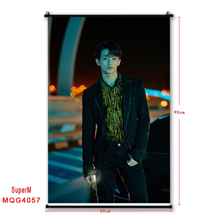 Super M  Celebrity plastic pole cloth painting Wall Scroll 60X90CM   MQG4057