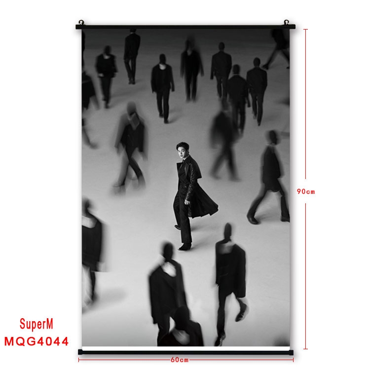 Super M  Celebrity plastic pole cloth painting Wall Scroll 60X90CM   MQG4044