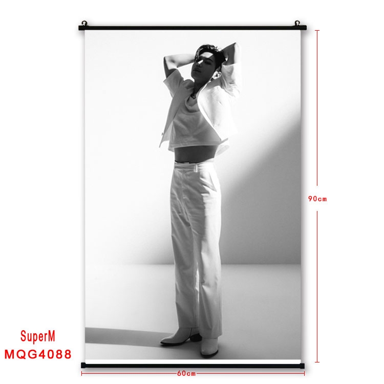 Super M  Celebrity plastic pole cloth painting Wall Scroll 60X90CM   MQG4088