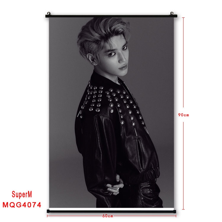 Super M  Celebrity plastic pole cloth painting Wall Scroll 60X90CM   MQG4074