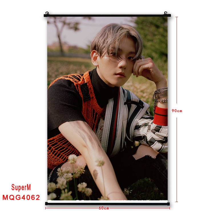 Super M  Celebrity plastic pole cloth painting Wall Scroll 60X90CM   MQG4062