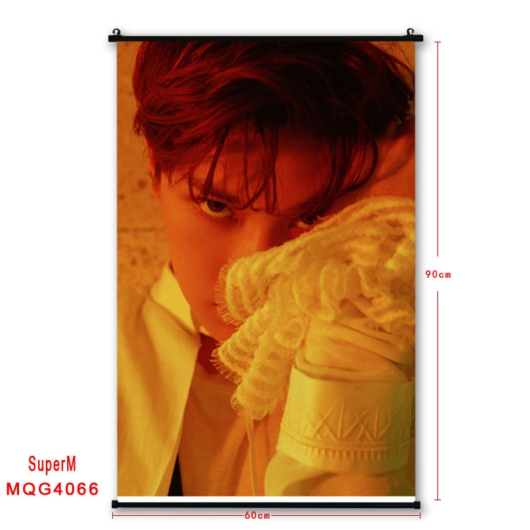 Super M  Celebrity plastic pole cloth painting Wall Scroll 60X90CM   MQG4055