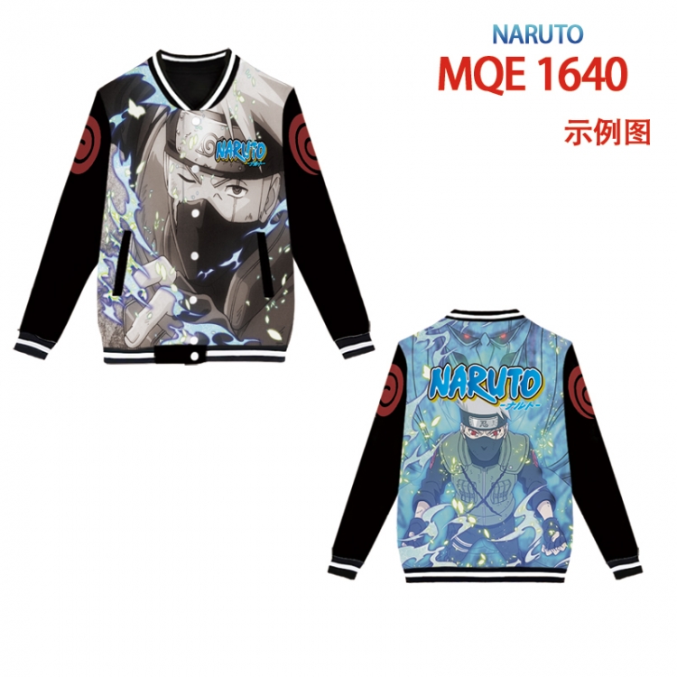 Hoodie Naruto Full color round neck baseball Sweater coat Hoodie XS to 4XL 8 sizes MQE1640
