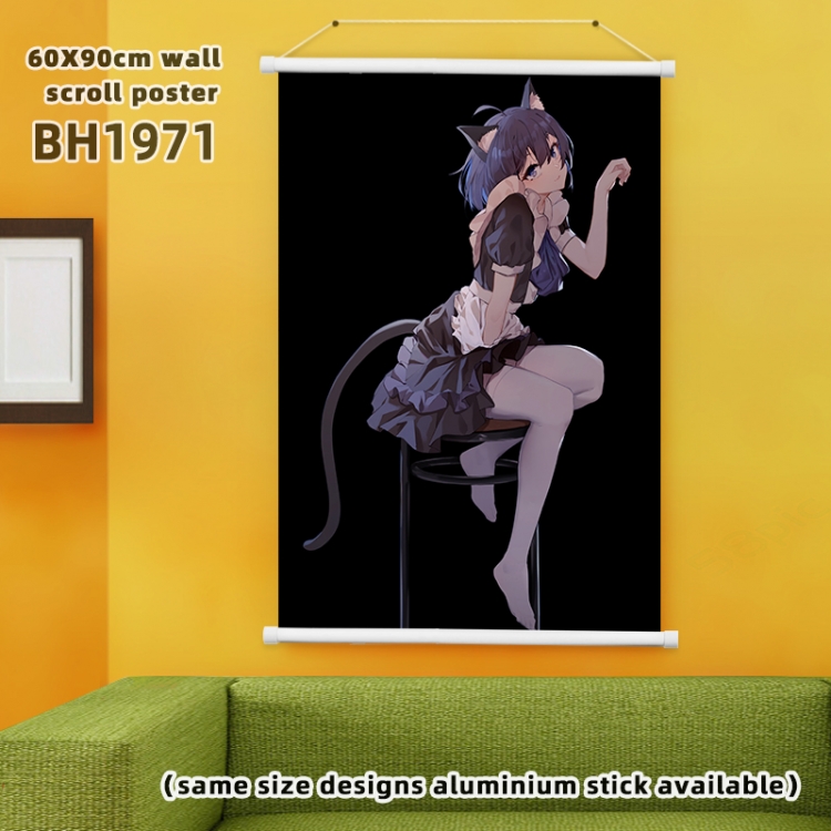 Wall Scroll The End of School  Game White Plastic rod Cloth painting Wall Scroll 60X90CM BH1971