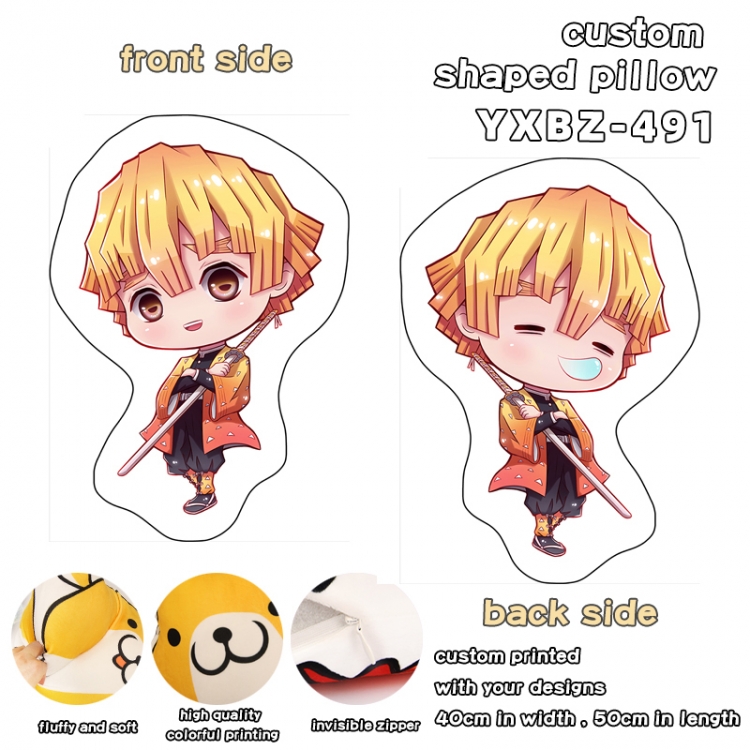 Demon Slayer Kimets Custom Shaped Pillow 40X50CM