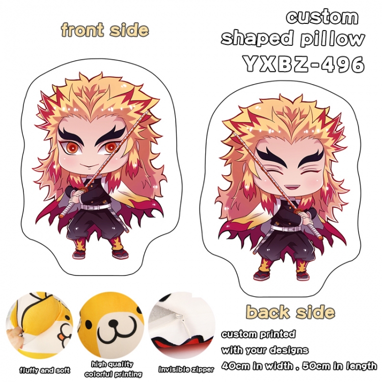 Demon Slayer Kimets Custom Shaped Pillow 40X50CM YXBZ496