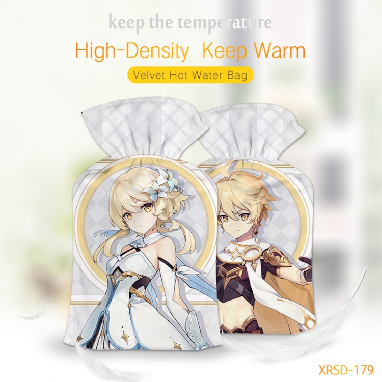 Genshin Impact Fine plush washable rubber hot water bottle XRSD179