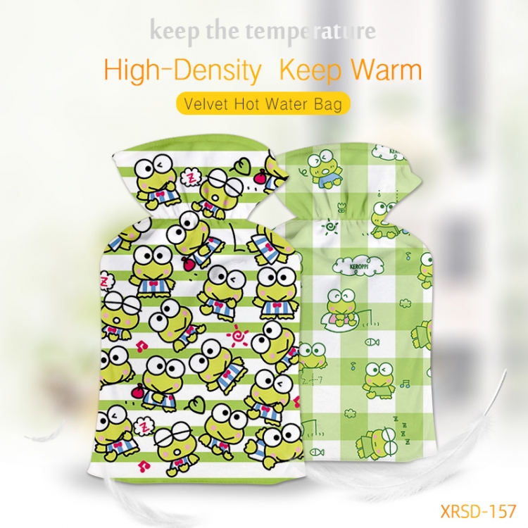 Kero Kero Keroppi Fine plush washable rubber hot water bottle XRSD157