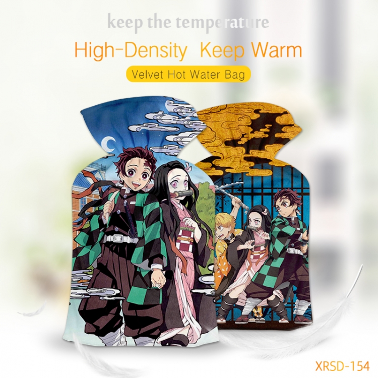 Demon Slayer Kimets Fine plush washable rubber hot water bottle XRSD154