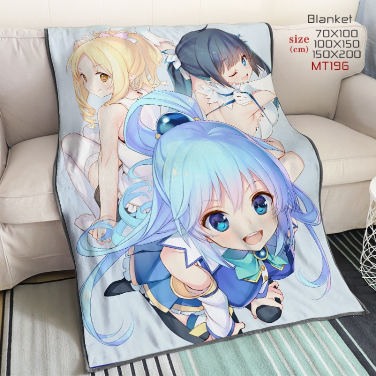 Is it wrong to try to Pick Up Girls in a Dungeon Anime double-sided printing super large lambskin blanket can be customi