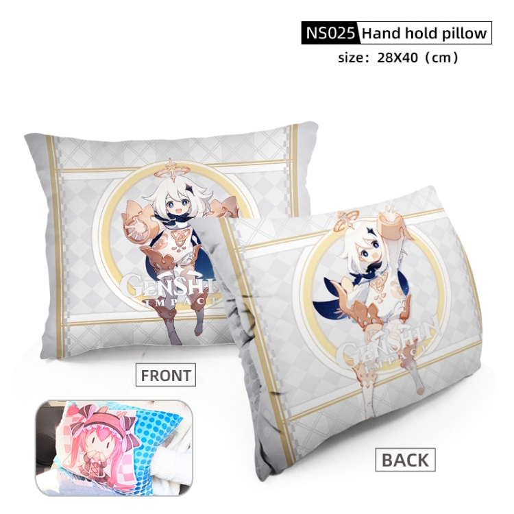 Genshin Impact Game Fine plush Hand Warm Cushion 28X40CM NS025