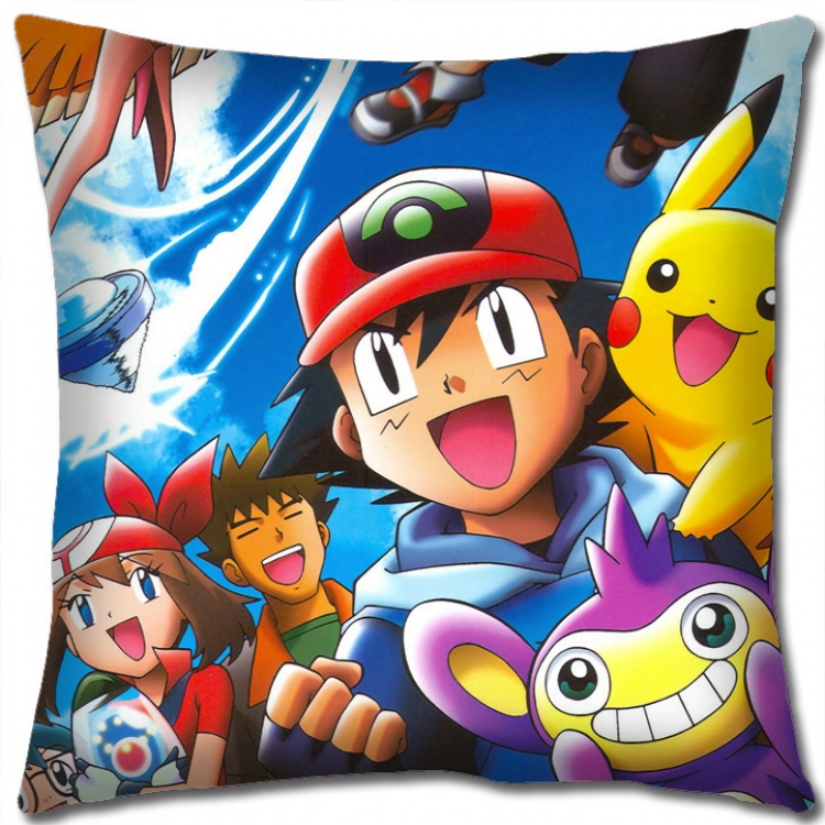 Pokemon Anime square full-color pillow cushion 45X45CM NO FILLING B1241