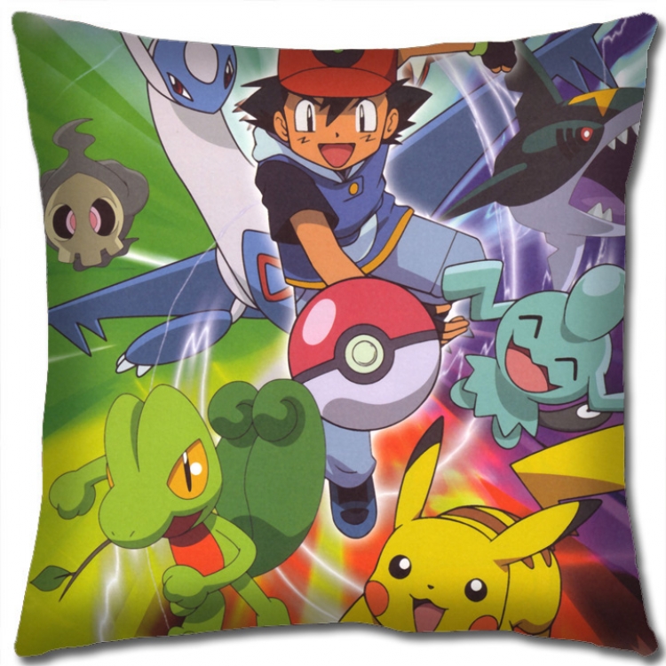 Pokemon Anime square full-color pillow cushion 45X45CM NO FILLING B1241