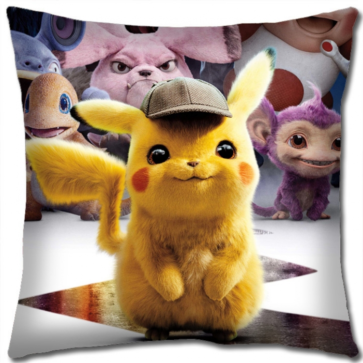 Pokemon Anime square full-color pillow cushion 45X45CM NO FILLING  B1198