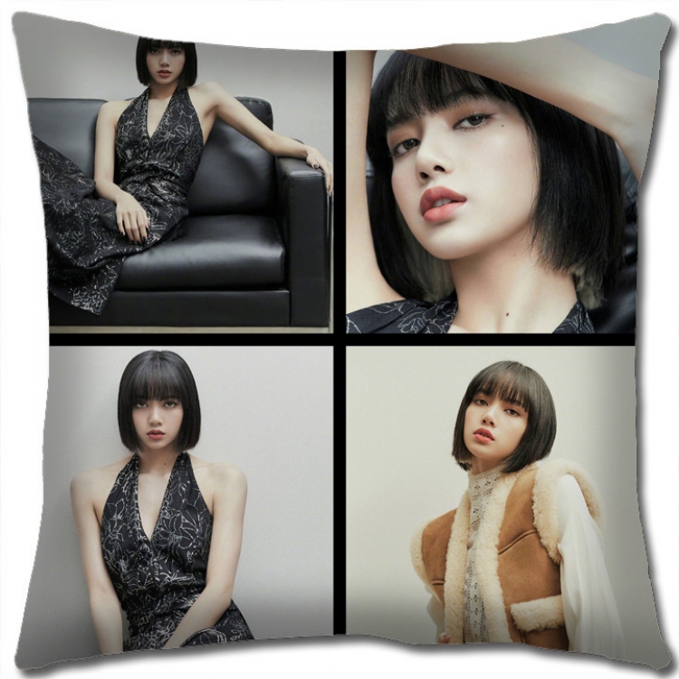 BLACK PINK Star group square full-color pillow cushion 45X45CM NO FILLING BP415A